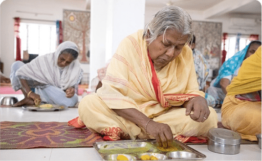 Feeding program for elderly abandoned mothers