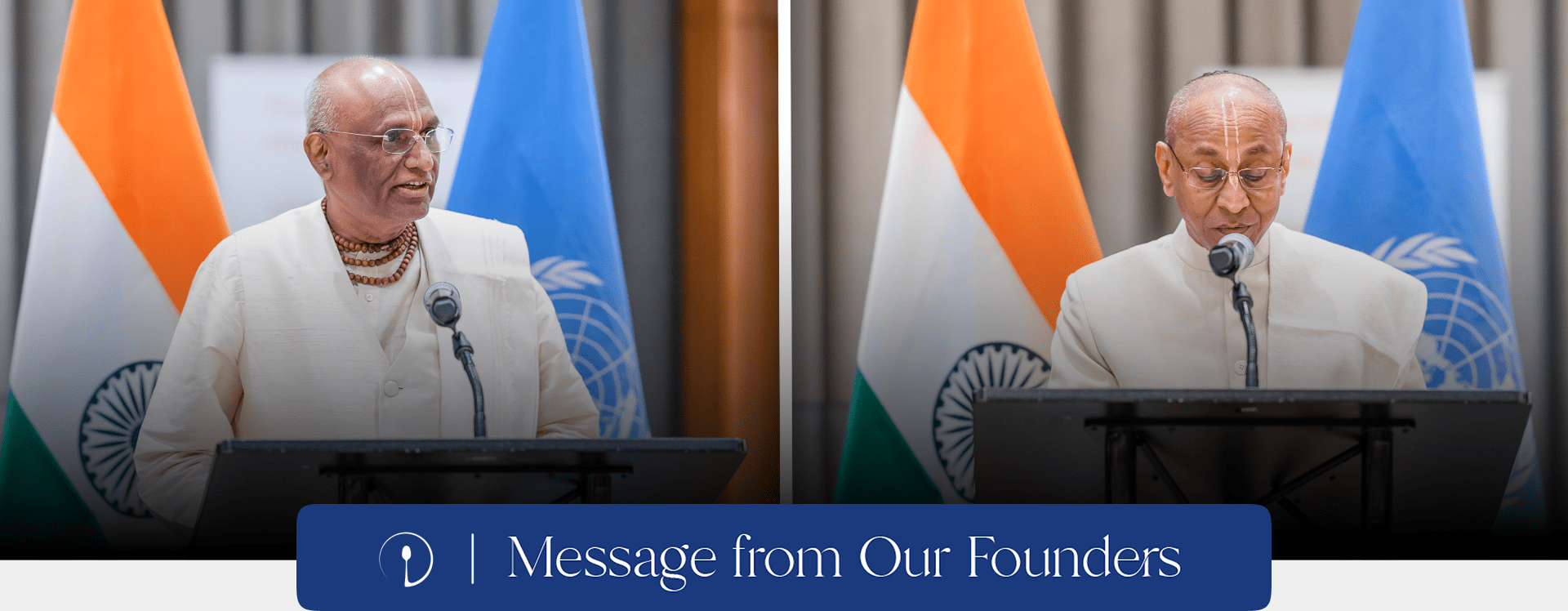 Madhu Pandit Dasa and Chanchalapathi Dasa, founders of World Food Movement